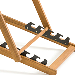 Шезлонг из акации и ткани Argentina варинант исполнения - 9 | Loft Concept в Уфе