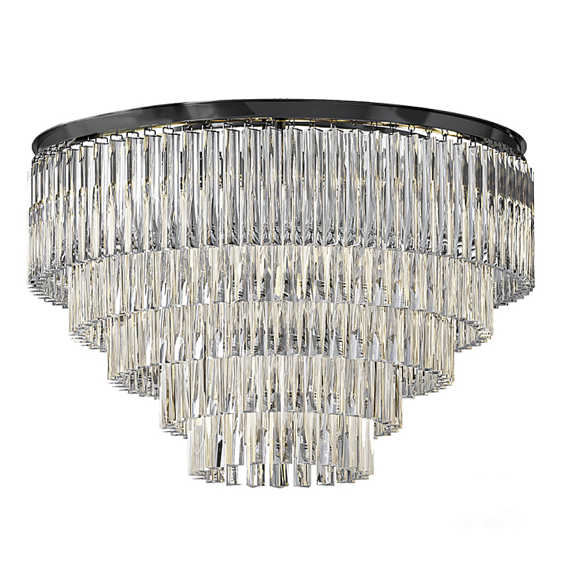 Люстра Odeon C3001–D80/5 Черный Прозрачное Стекло Дымчатый (Smoke) Янтарь (Amber) в Уфе | Loft Concept 