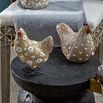 Статуэтка курица с текстурной поверхностью бежевого цвета Rustic Chicken варинант исполнения - 4 | Loft Concept в Уфе