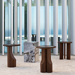 Приставной столик из массива дерева Walnut варинант исполнения - 12 | Loft Concept в Уфе