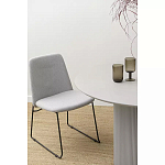 Стул мягкий светло-серый Chair Gray Runners варинант исполнения - 9 | Loft Concept в Уфе