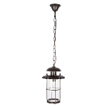 Уличный подвесной светильник с цилиндрическим плафоном на цепи Elysian Lanterns варинант исполнения - 1 | Loft Concept в Уфе