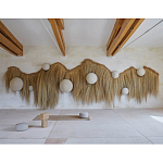 Большая дизайнерская Инсталляция из соломы RAFFIA Installation  варинант исполнения - 3 | Loft Concept в Уфе