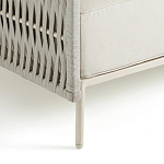 Диван садовый с плетеными ремешками и спинкой  Kleo варинант исполнения - 4 | Loft Concept в Уфе