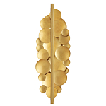 Бра светодиодное из многослойных золотых дисков Metal Disc Chandelier варинант исполнения - 2 | Loft Concept в Уфе