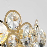 Люстра подвесная из золотых колец 57 см Golden Circles варинант исполнения - 7 | Loft Concept в Уфе