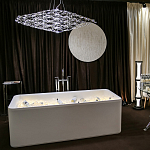 Люстра подвесная с тонкой металлической конструкцией цвета хром Quasar варинант исполнения - 8 | Loft Concept в Уфе