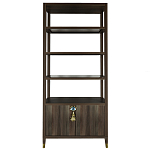 Стеллаж со стеклянными полками Elsa Dreams Walnut варинант исполнения - 7 | Loft Concept в Уфе