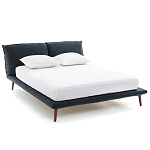 Двуспальная кровать с мягким изголовьем Daniel Bed варинант исполнения - 1 | Loft Concept в Уфе