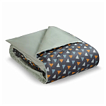 Постельное белье из сатина с принтом треугольники 150х200 см Triangular Dreams варинант исполнения - 1 | Loft Concept в Уфе