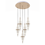 Люстра подвесная с прозрачными фактурными плафонами Reflection of Light варинант исполнения - 1 | Loft Concept в Уфе