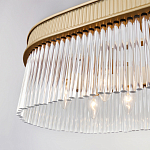 Люстра подвесная овальная со стеклянными трубками Длина 100 см Nembus варинант исполнения - 4 | Loft Concept в Уфе