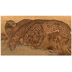 Картина с изображением Леопардов Leopards by stream варинант исполнения - 3 | Loft Concept в Уфе