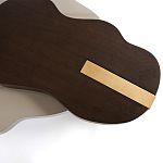 Кофейный стол со столешницей волнистой формы Gale Curved Coffee Table варинант исполнения - 1 | Loft Concept в Уфе