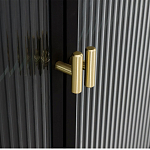 Сервант четырехдверный с рифленым стеклом The Keeper варинант исполнения - 3 | Loft Concept в Уфе