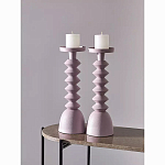 Подсвечник фигурный розовый Bright Accent 36 см варинант исполнения - 3 | Loft Concept в Уфе