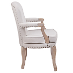 Кресло Aubrey Classical Armchair beige flax варинант исполнения - 2 | Loft Concept в Уфе