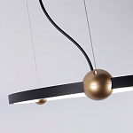 Люстра подвесная светодиодная черный металл Ring Horizontal варинант исполнения - 3 | Loft Concept в Уфе