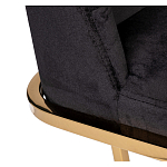 Стул обеденный велюровый черный с золотым каркасом Nobility варинант исполнения - 3 | Loft Concept в Уфе