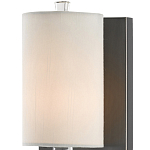 Бра на прозрачном штативе с тканевым абажуром в форме цилиндра Conciseness варинант исполнения - 1 | Loft Concept в Уфе