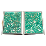 Портсигар с газовой зажигалкой из натурального камня Амазонит Stone Cigarettes Cases варинант исполнения - 4 | Loft Concept в Уфе