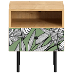 Прикроватная тумба с изображением на ящике Elise Nightstand варинант исполнения - 10 | Loft Concept в Уфе