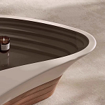 Журнальный столик фигурный со стеклянной столешницей Table Drop варинант исполнения - 4 | Loft Concept в Уфе