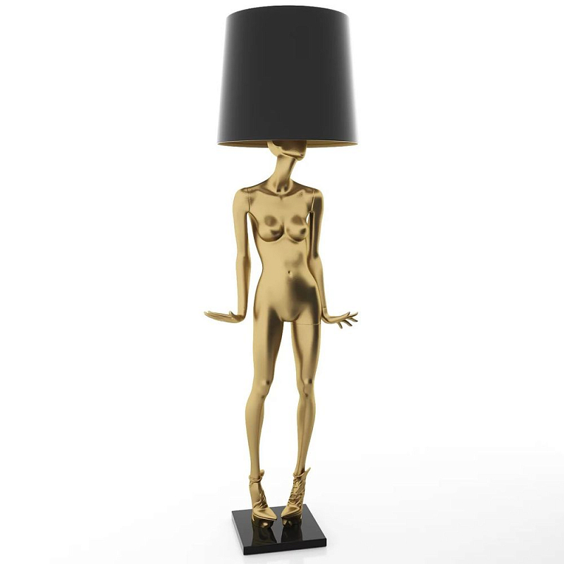 Лампа MANNEQUIN LAMP с абажуром модельный позинг Глянцевый черный Черный матовый Глянцевый белый Белый матовый Серый матовый Золотой Красный в Уфе | Loft Concept 