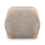 Барный стул со спинкой и подлокотниками на 4-х коричневых деревянных ножках Бежевый Велюр Ava Charm варинант исполнения - 3 | Loft Concept в Уфе