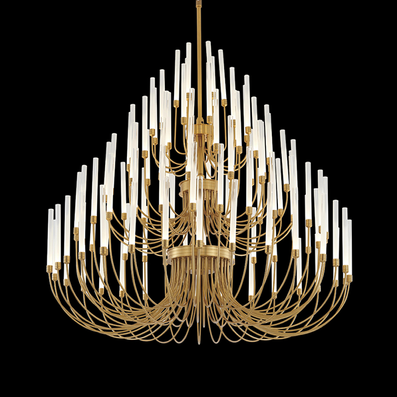 Люстра подвесная светодиодная Chandelier Foamy Champagne Шампань Белый Люстра подвесная светодиодная Chandelier Foamy Champagne Шампань Белый в Уфе | Loft Concept