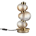 Настольная лампа с 3-мя рифлеными стеклянными шарами Marcelh Light варинант исполнения - 1 | Loft Concept в Уфе