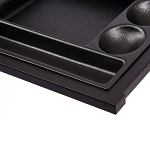 Письменный стол с 2-мя чёрными выдвижными ящиками и нишей с цветными разделителями Ballan варинант исполнения - 5 | Loft Concept в Уфе