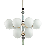 Люстра со вставками из керамики SkyEast 12 ламп варинант исполнения - 1 | Loft Concept в Уфе