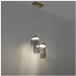 Подвесной светильник волнистой формы из фактурного стекла Wave варинант исполнения - 9 | Loft Concept в Уфе