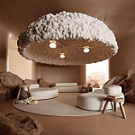 Вязаный подвесной светильник из шерсти Dome Wool Lamp  варинант исполнения - 1 | Loft Concept в Уфе