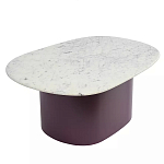 Журнальный столик овальный с мраморной столешницей Decor Showcase варинант исполнения - 1 | Loft Concept в Уфе