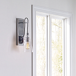 Бра с плафоном в форме колокола из прозрачного стекла с пузырьками Feiss варинант исполнения - 7 | Loft Concept в Уфе