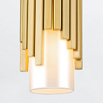 Потолочный светильник латунного цвета с цилиндрическим белым матовым плафоном Elstead Lighting варинант исполнения - 4 | Loft Concept в Уфе