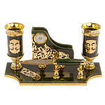 Настольный письменный набор из нефрита с ножом для бумаг в подарочной коробке Maecenas варинант исполнения - 1 | Loft Concept в Уфе