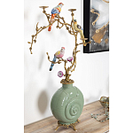 Фарфоровый подсвечник с бронзовым декором Eden Garden варинант исполнения - 3 | Loft Concept в Уфе