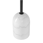 Кофейный столик с круглой чёрной столешницей и мраморным основанием Exquisite Practicality варинант исполнения - 3 | Loft Concept в Уфе