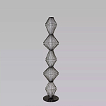 Торшер светодиодный с плетеным металлическим каркасом Metal Interweaving варинант исполнения - 4 | Loft Concept в Уфе