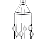 Люстра светодиодная с 6-ю сферическими стеклянными плафонами Splatter варинант исполнения - 2 | Loft Concept в Уфе