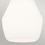 Подвесной светильник каплевидной формы с комбинированным плафоном из стали и белого матового стекла Kichler варинант исполнения - 5 | Loft Concept в Уфе