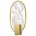 Бра с гравировкой на акриловом плафоне Gravyura Bronze варинант исполнения - 1 | Loft Concept в Уфе