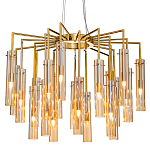 Люстра со стеклянными цилиндрическими плафонами Luminous Cylinders Amber варинант исполнения - 3 | Loft Concept в Уфе