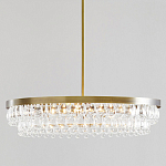 Люстра круглая с подвесками в форме стеклянных капель Glass Rain варинант исполнения - 1 | Loft Concept в Уфе