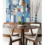 Обеденный стол круглый с изогнутыми ножками Godenza Round V Table варинант исполнения - 3 | Loft Concept в Уфе