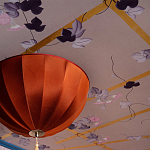 Обои ручная роспись Morning Glory Original colourway on shot slub silk варинант исполнения - 2 | Loft Concept в Уфе