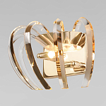 Бра золотого цвета с изогнутыми хрустальными элементами Radiant Ribbons варинант исполнения - 2 | Loft Concept в Уфе